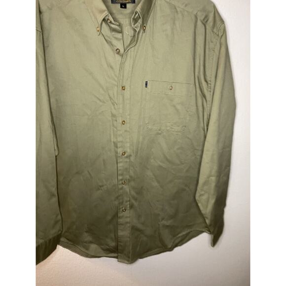 Vintage Colours by Alexander Julian Green Striped Button Up Shirt Size Large - Picture 6 of 7